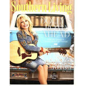 Dolly Parton Southern Living January 2025 Magazine Featuring Exclusive Interview